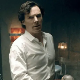 🔎 Sherlock Holmes Sherlock Sherlock, Benedict Cumberbatch, détective, série TV, BBC, britannique whatsapp sticker