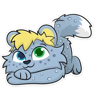 👀 kat, schattig, dier, huisdier, cartoon, speels telegram sticker
