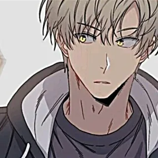 🧸 Аниме, Манга, Мультфильм, Рисунок, Портрет, Парень telegram sticker