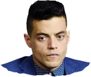 😬 Rami Malek ator, homem, retrato, celebridade telegram sticker