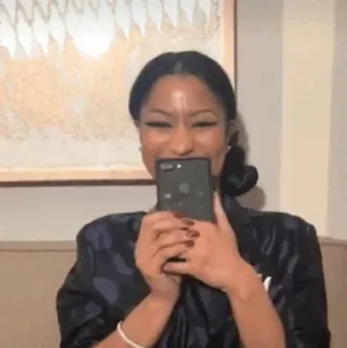 🥀 Nicki Minaj Nicki Minaj, cantora, selfie, retrato, celebridade telegram sticker