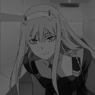 😂 Zero Two Darling in the Franxx Anime, Zero Two, Darling in the Franxx, Personnage, Sticker whatsapp sticker