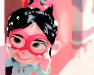 🎀 Vanellope von Schweetz Wreck-It Ralph desenho animado, animação, filme, Disney, Vanellope, Ralph, personagem whatsapp sticker
