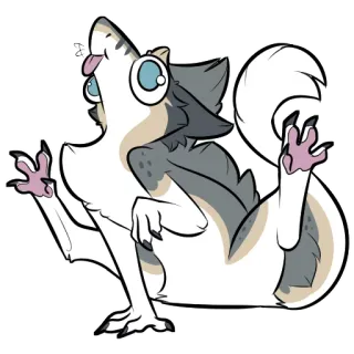🧀 animal, cat, funny, cute, cartoon, sticker telegram sticker