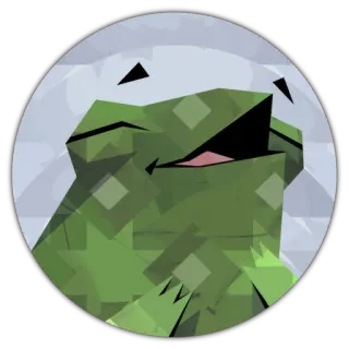 😶 frog, meme, internet frog, smiling frog, green frog telegram sticker
