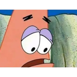 🏃 Patrick Star Spongebob Squarepants Patrick Star, Spongebob Squarepants, cartoon, sad, upset whatsapp sticker