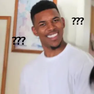 🤔 ??? question, confus, sceptique, mème, réflexion whatsapp sticker
