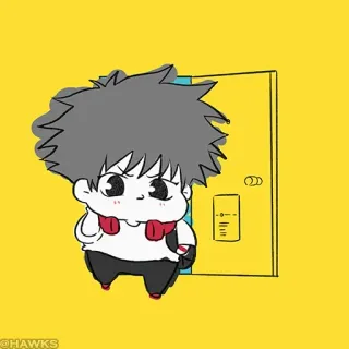 ⚪️ @HAWKS Anime, Kartun, Karakter, Lucu, Manga telegram sticker