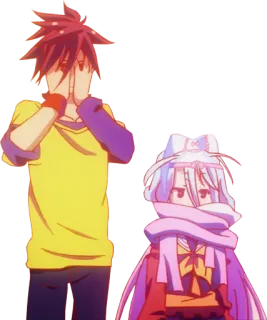 🤦‍♂️ Shiro No Game No Life Anime, No Game No Life, Shiro whatsapp sticker