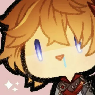 👀 Tartaglia Genshin Impact Anime, Gioco, Lacrima, Pianto, Chibi telegram sticker