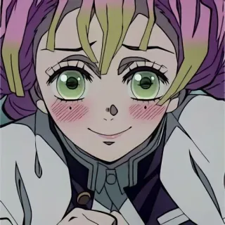 💕 Mitsuri Kanroji Demon Slayer anime, demon slayer, mitsuri kanroji, love hashira, hashira, anime girl, cute, kawaii telegram sticker