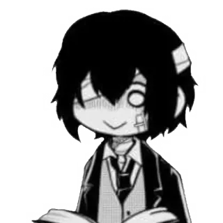 ✨ Osamu Dazai Bungou Stray Dogs Anime, Mangá, Chibi, Dazai, Bungou Stray Dogs telegram sticker