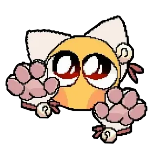 😽 可爱, 猫, 动物, 卡哇伊, 贴纸, 插画 telegram sticker