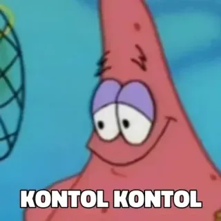 😒 Patrick Star SpongeBob SquarePants KONTOL KONTOL แพทริก, สพันจ์บ็อบ, การ์ตูน, ปลาดาว, ดูถูก telegram sticker