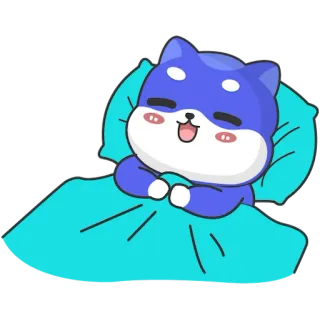 🥴 Мультик, Спящий, Милый, Собака, Животное, Перед сном telegram sticker