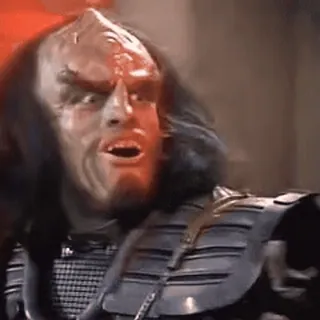 🤣 Klingon Star Trek วิทยาศาสตร์, อวกาศ, นักรบ, มนุษย์ต่างดาว telegram sticker