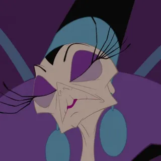 🍂 Yzma The Emperor's New Groove Disney, dibujos animados, villano, Yzma, El emperador y sus locuras telegram sticker