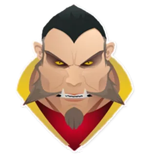 😠 monstre, créature, maléfique, fantaisie, portrait, vampire, méchant telegram sticker