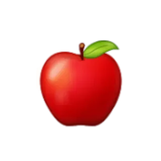 🍎 fruta, maçã, vermelho, comida, saudável telegram sticker