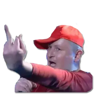 😠 средний палец, жест, оскорбительный, грубый, мужчина whatsapp sticker