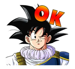 😉 Goku Dragon Ball OK Goku, Dragon Ball, OK, Anime, Manga telegram sticker