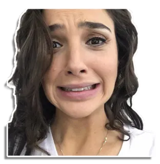 😖 pessoa, mulher, expressão, triste, chateado, chorando, rosto whatsapp sticker