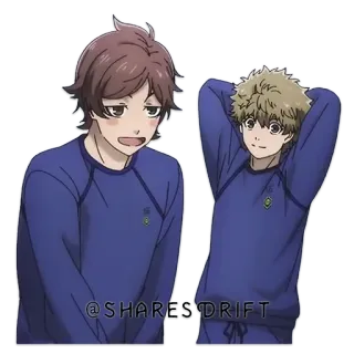 😏 @SHARES.DRIFT Anime, Personnages, Blue Lock, Mignon, Garçons whatsapp sticker
