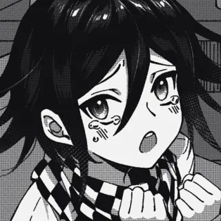 🏁 Kokichi Oma Danganronpa V3: Killing Harmony Anime, Manga, Danganronpa, Kokichi Oma, Charakter, weinend, traurig whatsapp sticker