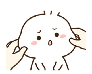 ☺️ Dessin animé, Mignon, Sticker, Émotionnel, Inquiet telegram sticker