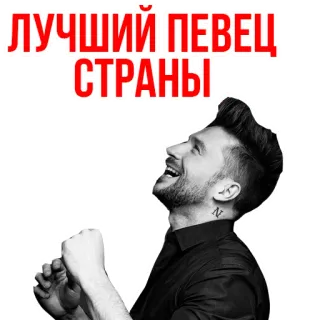 😍 ЛУЧШИЙ ПЕВЕЦ СТРАНЫ Cantante, Miglior cantante, Celebrità, Intrattenimento, Cantante russo telegram sticker