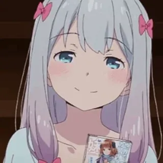 🖇 Eromanga Sensei anime, gadis, imut, kawaii, ilustrasi telegram sticker
