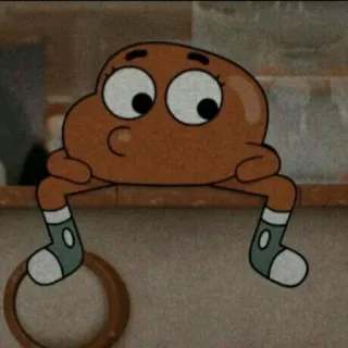 😐 Darwin Watterson The Amazing World of Gumball การ์ตูน, สัตว์, ปลา, กัมบอล, ดาร์วิน, อนิเมชั่น telegram sticker