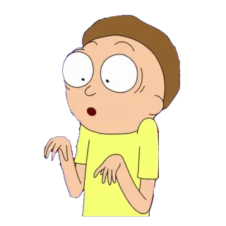 😯 Morty Rick and Morty morty smith, rick y morty, dibujos animados, adult swim, animado, personaje telegram sticker