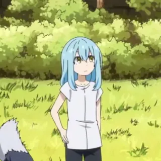 🦕 Rimuru Tempest That Time I Got Reincarnated as a Slime Anime, Isekai, Fantasy, Rimuru, Schleim whatsapp sticker