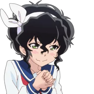 😈 anime, girl, school uniform, cute, cartoon telegram sticker