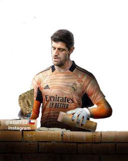 🧤 bóng đá, thủ môn, Real Madrid, thể thao, tường, gạch telegram sticker