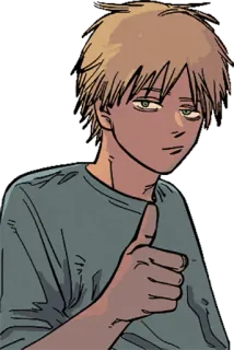 👍 anime, thumbs up, manga telegram sticker