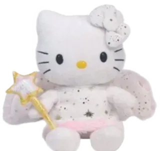 👼 Hello Kitty Hello Kitty, ангел, каваий, плюшевый, игрушка, милый telegram sticker