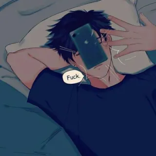 🌊 Fuck. offensivo, volgarità, imprecazioni, volgare, arrabbiato, letto whatsapp sticker