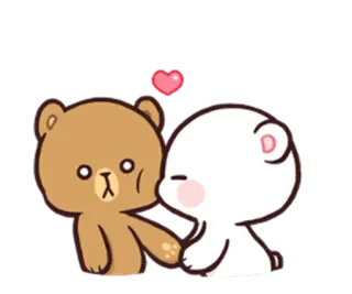 😘 bears, cartoon, love, affection, cute telegram sticker