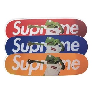 🥺 Kermit Supreme skateboard, kermit, supreme, streetwear, fashion, frog telegram sticker