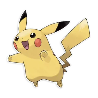 ⚡ Pikachu Pokemon pikachu, pokemon, yellow, electric, animal telegram sticker