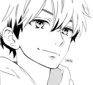 😏 SMIRK anime, manga, smirk, expression, boy telegram sticker