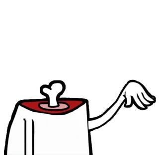 🍖 cartoon, gore, headless, severed, horror whatsapp sticker
