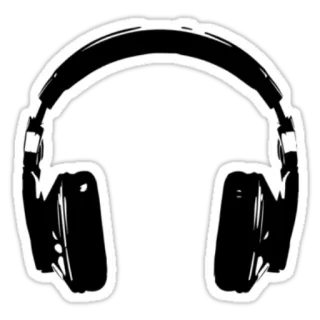 🎧 headphones, music, audio, earphones, listening, technology telegram sticker