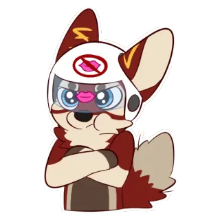 😘 Dibujo animado, Zorro, Personaje, Enojado, Animal, Sticker telegram sticker