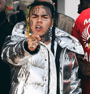 🧑‍🎤 6ix9ine rappeur, musique, célébrité, artiste, chanteur telegram sticker