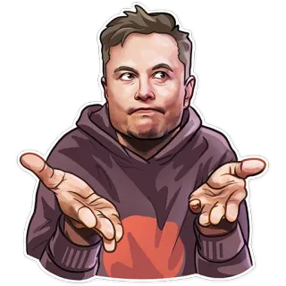 😐 Elon Musk elon musk, zakenman, technologie, persoon, meme telegram sticker