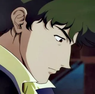 🚀 Spike Spiegel Cowboy Bebop 애니메이션, 카우보이 비밥, 스파이크 스피겔, 캐릭터, 애니 whatsapp sticker