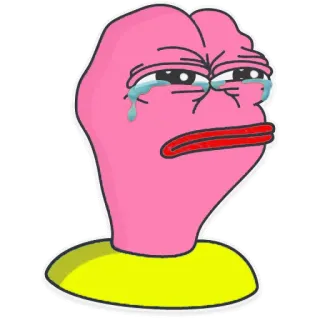 😭 Meme, Pepe, Triste, Chorando, Meme da Internet, Desenho animado telegram sticker